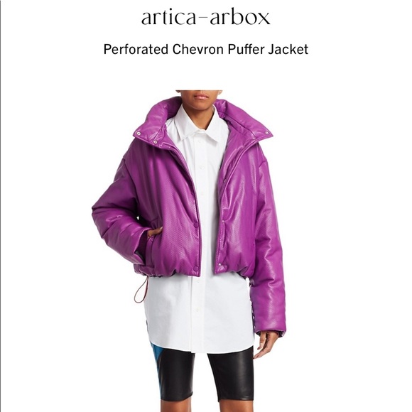 Artica-Arbox Perforated Chevron Puffer Jacket - Picture 2 of 4